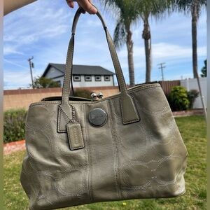 Grey Coach Tote